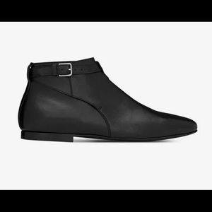 NIB Saint Laurent Crop Jodhpur Leather Boots 44 EU